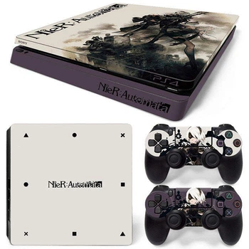 Комплект виниловых наклеек для PS4 Slim «NieR:Automata»