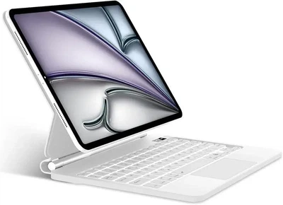 Клавиатура SENGBIRCH Magic Keyboard с чехлом P11/P12 для iPad Air 11" и другие - с подсветкой и несколькими трекпадами для iPad