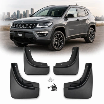 Бризковики для Jeep Compass (MP) 2017-2019 Комплект 4 шт (OEM: 82214642AE, 82214642, 82214642AC, 82214642AD)