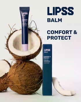 LIPSS COMFORT&PROTECT BALM. Блиск для губ