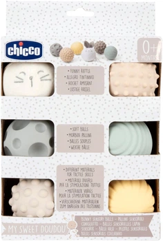 Набор сенсорных мячиков Chicco My Sweet DouDou 6 шт (8058664184361)
