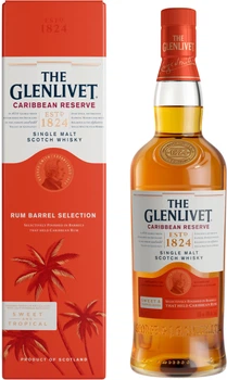Віскі The Glenlivet Caribbean Reserve 0.7 л 40% у подарунковій упаковці (5000299627471P)