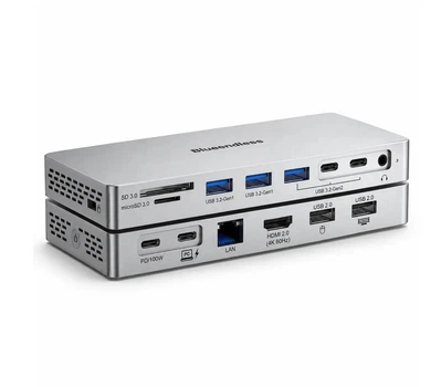 Док станция Blueendless HC1406 14 в 1 USB Type-C концентратор для ноутбука компьютера планшета 14 портов