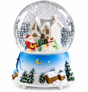 Музична снігова куля LIVARNO home «Jingle Bells», скляна, 11,1 × 14,1 см