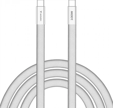 Kabel Verbatim USB Type-C - Type-C M/M 100W 1.2 m White (023942302773)