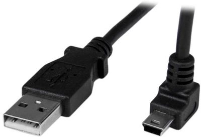 Kabel StarTech USB Type A - Mini-USB B Up Angled M/M 1 m Black (USBAMB1MU)