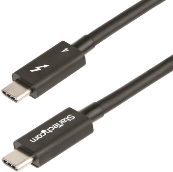 Kabel StarTech Thunderbolt 4 USB Type-C - Type-C M/M 0.5 m Black (TBLT4MM50CM)