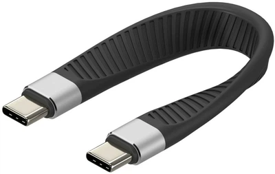 Кабель Techly USB Type-C - Type-C M/M 0.124 m Black (ICOC-USBC-FL-U4)