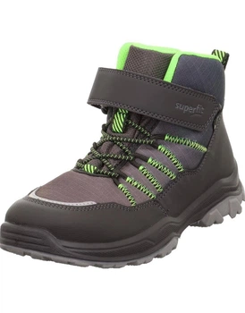 Детские ботинки Superfit Jupiter Gore-Tex 28 р Суперфит на мальчика демисезон, зима чёрный/серый/салатовый