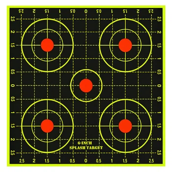 Реактивная мишень ST «Круги» квадратная 15×15 см, 10 шт.
