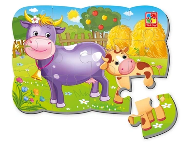 Пазли на магніті «Корова і теля» Vladi Toys (VT3205-55)