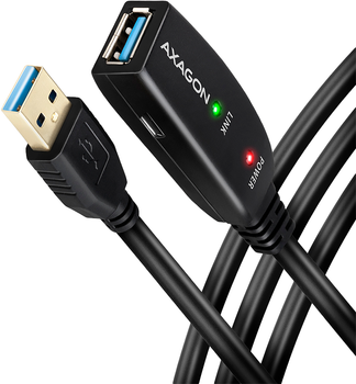 Kabel Axagon USB-C - USB-C 3.2 Gen 1/3.1 Gen 1 5 m Black (8595247907240)
