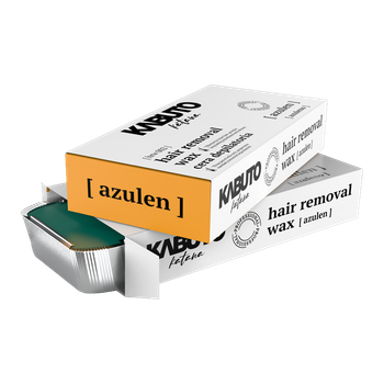Твердый воск для депиляции Kabuto Hair Removal Hard Wax Azulen 500 г