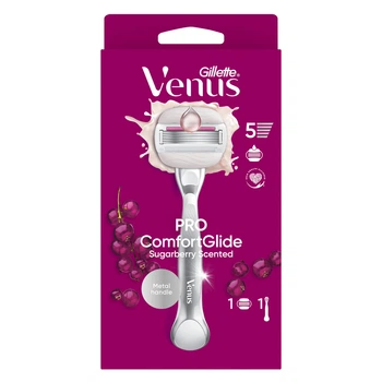Станок для гоління жіночий (бритва) Gillette Venus Comfortglide Sugarberry Plus Olay з 1 змінним картриджем