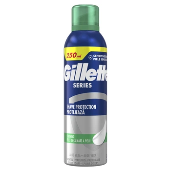 Піна для гоління Gillette Series Для чутливої шкіри з алое вера 250 мл