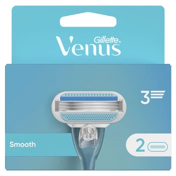 Змінні картриджі для гоління (леза) жіночі Gillette Venus Smooth, 2 шт