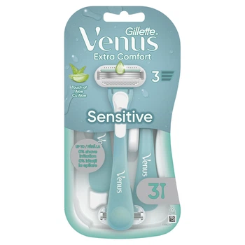 Одноразові станки для гоління (бритви) жіночі Gillette Venus Smooth Sensitive, 3 шт