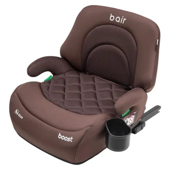 Автокрісло Bair Boost i-Size Iso-fix BC-04 Choco, 15–36 кг, 100–150 см, ISOFIX, коричневе