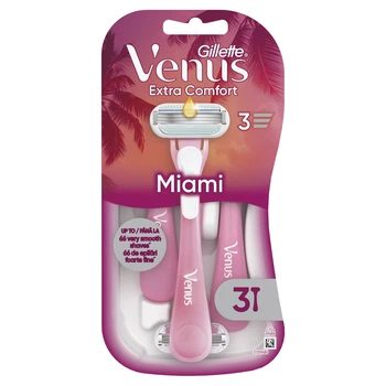 Одноразові станки для гоління (бритви) жіночі Gillette Venus Smooth Miami, 3 шт