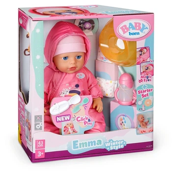 Кукла BABY born Click & Play Зимний стиль Эммы 43 см