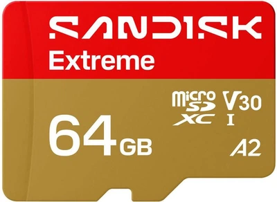 MicroSDXC SanDisk 64 GB microSDXC Extreme Go (SDSQXGN-064G-GN6MN)