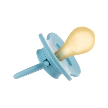 Пустышка латексная круглая Canpol babies 23/223_blu из натурального каучука, 0-6 мес, голубая
