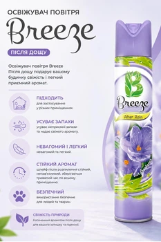 Освіжувач повітря BREEZE "Після дощу", 300 мл