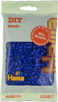 Zestaw bio-koralików do prasowania Hama Midi Niebieskie 1000 szt. 190-008 (0028178900083)
