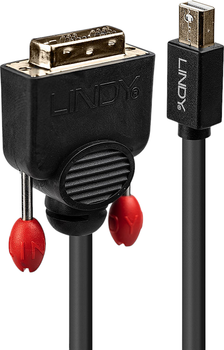 Adapter Lindy mini-DisplayPort - DVI 3 m Black (4002888419536)