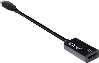 Adapter Club3D mini DisplayPort - HDMI Active Black (8719214470869)