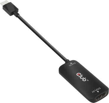 Adapter Club3D DisplayPort - USB/HDMI 1 m Black (8719214472498)