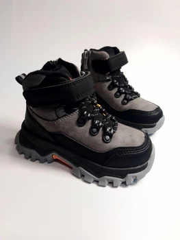 Зимние ботинки Clibee 759-2 grey серые р.31-19,7 см