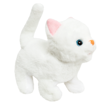 Интерактивная игрушка Мой питомец Котенок MC-1054 розовые ушки (ходит, мяукает)