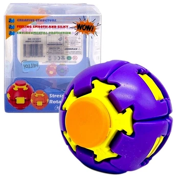 Спиннер-шар игрушка антистресс 6 см цветной, фиолетовый