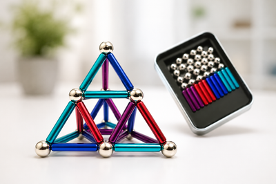 Магнитный конструктор Buckyballs & Buckybars (36 палочек + 27 шариков) + футляр