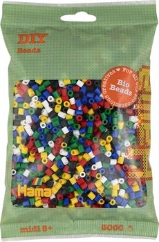 Zestaw bio-koralików do prasowania Hama Midi 6 kolorów 3000 szt. 191-198 (0028178911980)