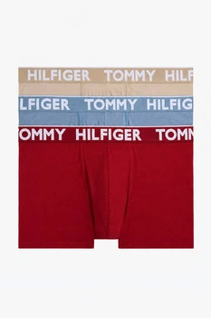Трусы боксеры, 3 штуки Tommy Hilfiger 50(L) Бежевый-Голубой-Красный (158663)