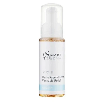 Пенка с каннабисом для сухой и чувствительной кожи Smart4Derma Aquagen HYDRO ALOE MOUSSE CANNABIS RELIEF 80мл