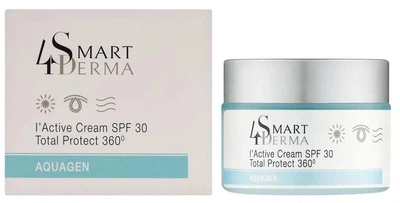 Экстраувлажняющий защитный крем с церамидами SPF 30 Smart4Derma Active Cream Total Protect 360 50мл