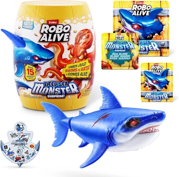 Інтерактивний ігровий набір Акула Robo Alive Deep Sea Monster Surprise (Shark) Zuru 71155A