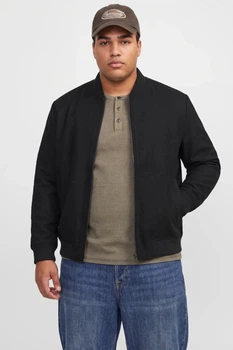 Куртка-бомбер James Jack&Jones чорна 3XL (100392-black-13625)