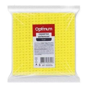 Салфетка влаговпитывающая "Pro" Optimum целюлозная 15.5x15.5 см 5 шт