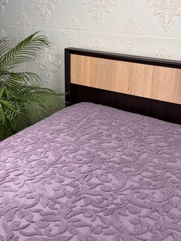 Простирадло махрове 160х220 см AE Purpel