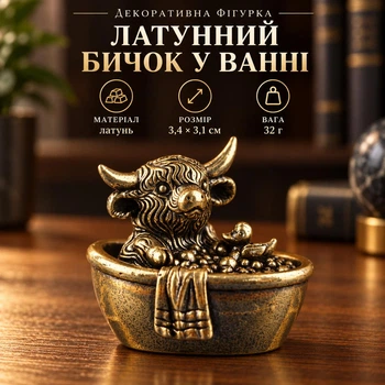 Фігурка «Бичок у ванні» 3,4 × 3,1 см, 32 г