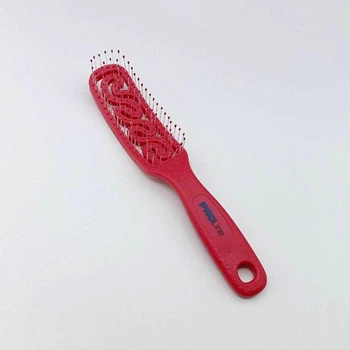 Щетка массажная продувочная, узкая с шариками, красная (5471-G4 ч)
