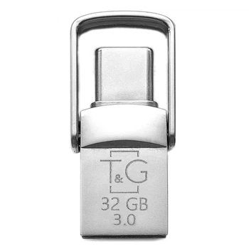 Флеш накопитель USB 32Gb Metal TG104, Silver T&G (2000003582174)