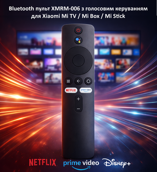 Пульт Xiaomi XMRM-006 аналог Mi TV з голосовим керуванням ТВ та приставок Xiaomi MI TV Stick MI Box S