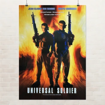 Постер Універсальний солдат, Universal Soldier (1992), культове кіно, A2 43×60 см (id2247)