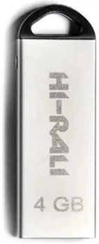 Накопичувач Hi-Rali Fit 4GB USB 2.0 (HI-4GBFITSL) Silver