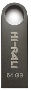 Накопичувач Hi-Rali Shuttle 64GB USB 2.0 (HI-64GBSHBK) Black